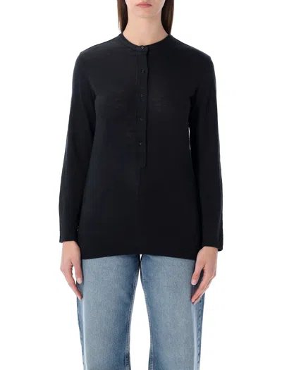 Isabel Marant Etoile Marant Étoile Lucy Linen T-shirt In Black