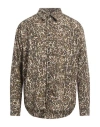 Isabel Marant Étoile Marant Étoile Man Shirt Beige Size Xl Tencel In Gray