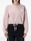 Isabel Marant Étoile Marant Etoile Women Margo Logo Cotton Sweatshirt In Pink