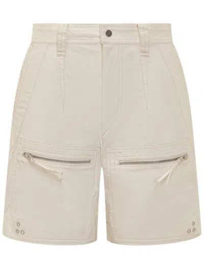 Isabel Marant Étoile Marant Étoile Mini Ecru Shorts For The Modern Wardrobe In White