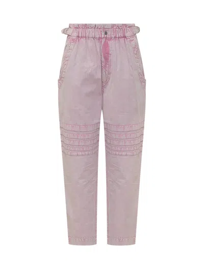 Isabel Marant Étoile Marant Étoile Mini Paintnts Trousers In Pink