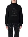 Isabel Marant Étoile Marant Étoile Moby Black Cotton Fleece Sweatshirt In Black