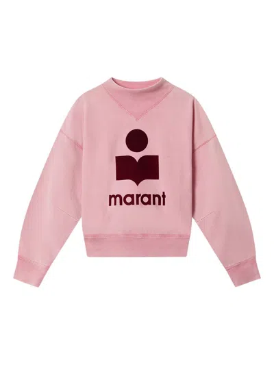 Isabel Marant Étoile Marant Etoile Moby Cotton Sweatshirt In Pink