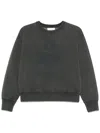 Isabel Marant Étoile Marant Etoile Moby Logo Cotton Sweatshirt In Gray