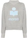 Isabel Marant Étoile Marant Etoile Moby Logo Cotton Sweatshirt In Gray