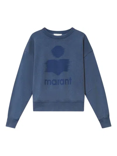 Isabel Marant Étoile Marant Etoile Mobyli Cotton Sweatshirt In Blue