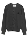 Isabel Marant Étoile Marant Etoile Mona Wool And Cotton Blend Cardigan In Black