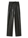 Isabel Marant Étoile Marant Etoile Nereane Faux Leather Trousers In Black