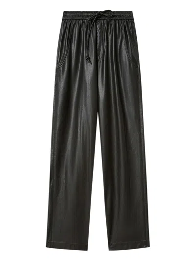 Isabel Marant Étoile Marant Etoile Nereane Faux Leather Trousers In Black