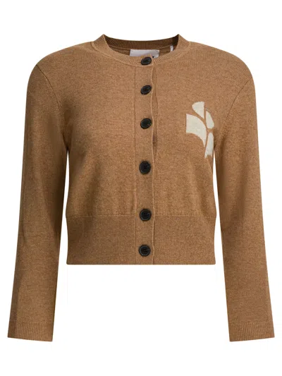 Isabel Marant Étoile Newton Buttoned Cardigan In Brown
