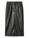 Isabel Marant Étoile Marant Etoile Nilauria Faux Leather Skirt In Black
