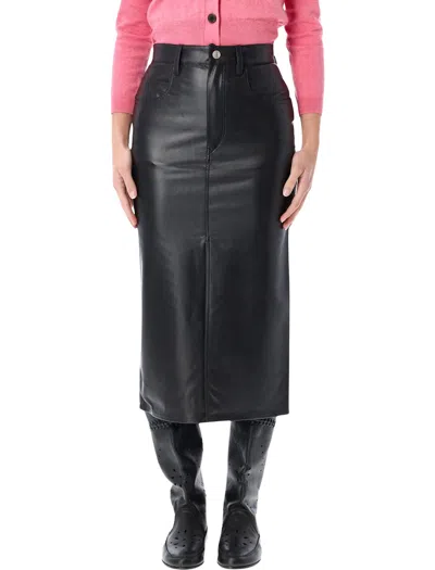 Isabel Marant Étoile Marant Étoile Nilauria Faux Leather Skirt In Black
