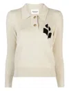 Isabel Marant Étoile Womens Isabel Marant Etoile Nola Intarsia Cotton-blend Knitted Jumper In Neutral