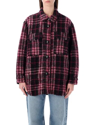Isabel Marant Étoile Marant Etoile Oversized Check Jacket Size 36 In Black