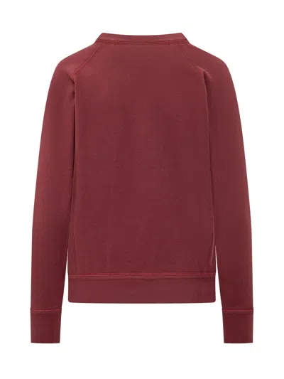 Isabel Marant Étoile Marant Étoile Relaxed Logo-style Sweatshirt In Burgundy/bur