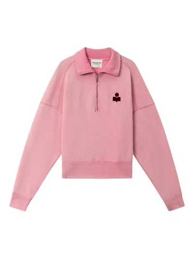 Isabel Marant Étoile Marant Etoile Ross Cotton Sweatshirt In Pink
