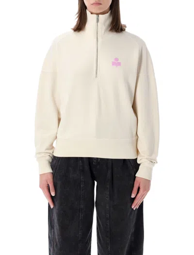 Isabel Marant Etoile Marant Étoile Ross Half-zip Sweatshirt In Neutral