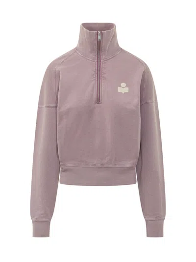 Isabel Marant Étoile Marant Étoile Ross-gz Sweat Sweatshirt In Purple