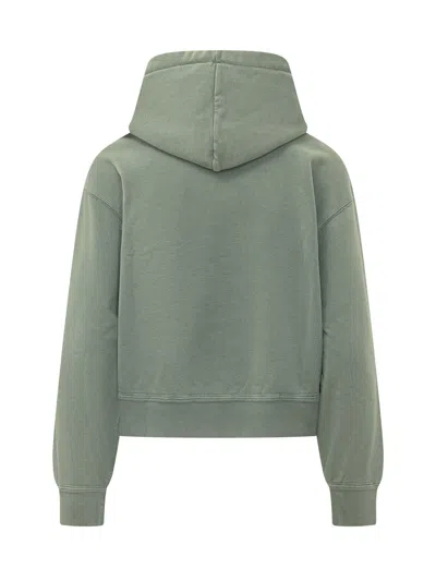 Isabel Marant Étoile Marant Étoile Salmy-gz Crewneck Sweatshirt In Sage/ecru
