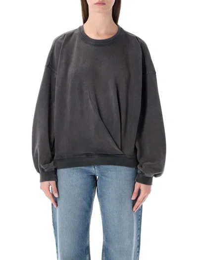 Isabel Marant Etoile Marant Étoile Sauria Cotton Sweatshirt In Gray