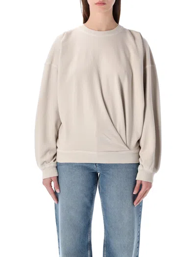 Isabel Marant Etoile Marant Étoile Sauria Cotton Sweatshirt In Neutral