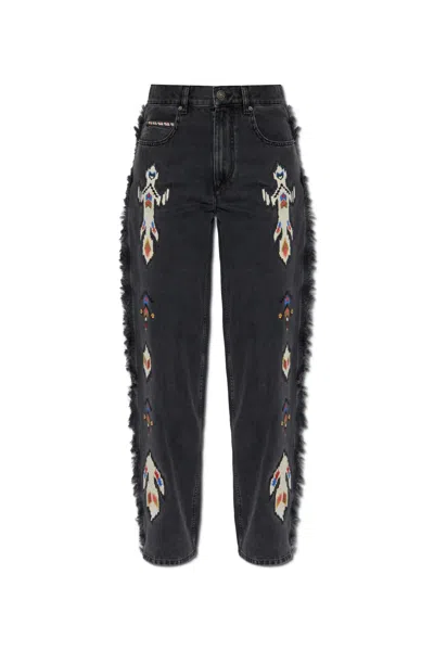 Isabel Marant Étoile Marant Etoile Straight-leg Jeans Maella In Grey