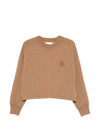 Isabel Marant Étoile Marant Etoile Sunny Cotton Sweatshirt In Brown