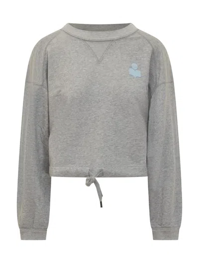 Isabel Marant Étoile Marant Étoile Sweater T-shirt In Grey/ice Blue