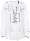 Isabel Marant Étoile Silekia Cotton Blouse In White