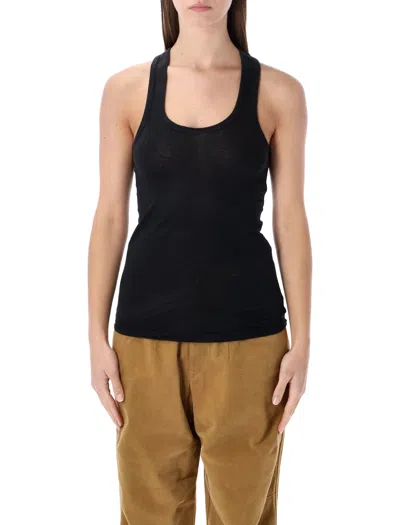 Isabel Marant Étoile Marant Etoile The Thea Relaxed Linen Tank Top - Size S In Black