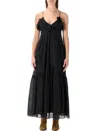 Isabel Marant Étoile Vasma Black Cotton Blend Dress In Black