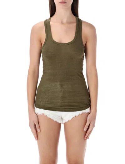 Isabel Marant Etoile Marant Étoile Thea Linen Tank In Green