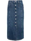 Isabel Marant Étoile Marant Etoile Vandy Denim Cotton Skirt