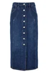Isabel Marant Étoile Marant Etoile Vandy Denim Cotton Skirt