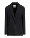 Isabel Marant Étoile Marant Étoile Woman Blazer Charcoal Size 6 Wool, Polyamide, Elastane In Grey