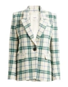 Isabel Marant Étoile Marant Étoile Woman Blazer Green Size 4 Virgin Wool In Green