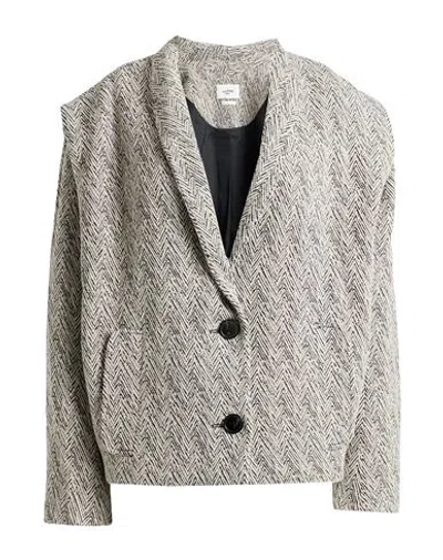 Isabel Marant Étoile Marant Étoile Woman Blazer Ivory Size 8 Wool, Acrylic, Polyamide, Polyester, Mohair Wool In White