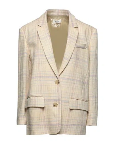 Isabel Marant Étoile Marant Étoile Woman Blazer Pastel Yellow Size 2 Linen