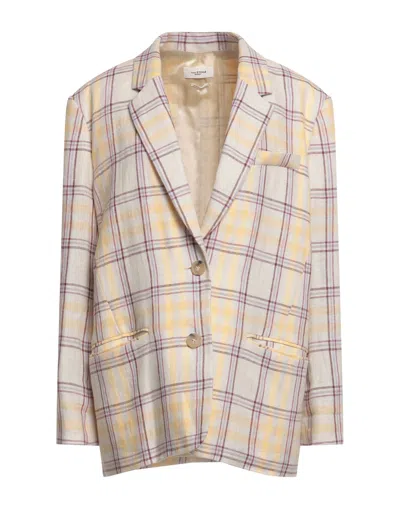 Isabel Marant Étoile Marant Étoile Woman Blazer Sand Size 6 Linen In Beige