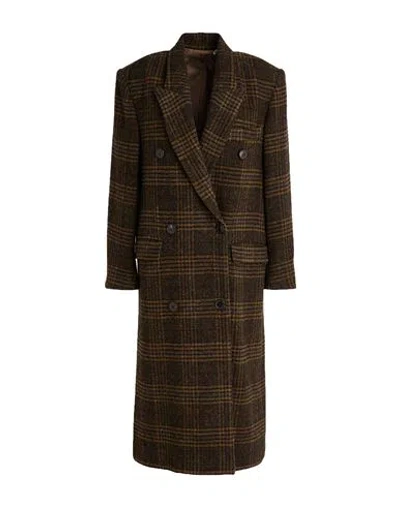 Isabel Marant Étoile Marant Étoile Woman Coat Khaki Size 2 Virgin Wool In Brown