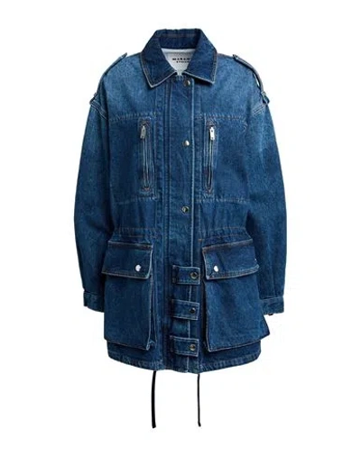 Isabel Marant Étoile Marant Étoile Woman Denim Outerwear Blue Size 4 Cotton