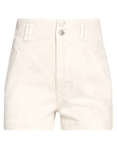 Isabel Marant Étoile Marant Étoile Woman Denim Shorts Beige Size 0 Cotton