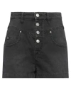 Isabel Marant Étoile Black Jovany Denim Shorts In Black