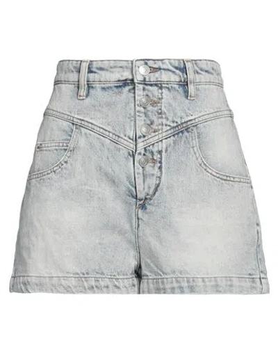 Isabel Marant Étoile Marant Étoile Woman Denim Shorts Blue Size 8 Cotton