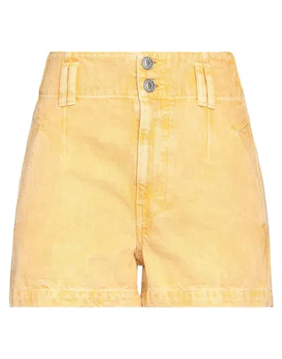 Isabel Marant Étoile Denim Shorts In Yellow