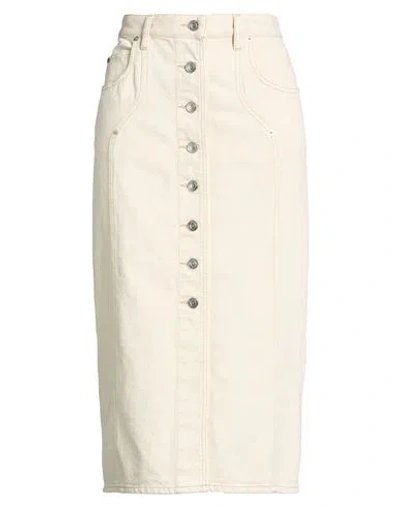 Isabel Marant Étoile Marant Étoile Woman Denim Skirt Beige Size 10 Cotton In Neutral