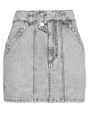 Isabel Marant Étoile Marant Étoile Woman Denim Skirt Light Grey Size 4 Cotton