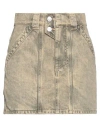 Isabel Marant Étoile Marant Étoile Woman Denim Skirt Pastel Yellow Size 4 Cotton In Yellow