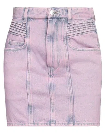 Isabel Marant Étoile Marant Étoile Woman Denim Skirt Pink Size 2 Cotton