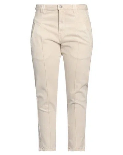Isabel Marant Étoile Marant Étoile Woman Jeans Beige Size 10 Cotton